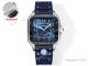 THB Factory Swiss Copy Cartier Santos Middle East Gray Gradient Blue Rubber Strap 39.8mm Watches (4)_th.jpg